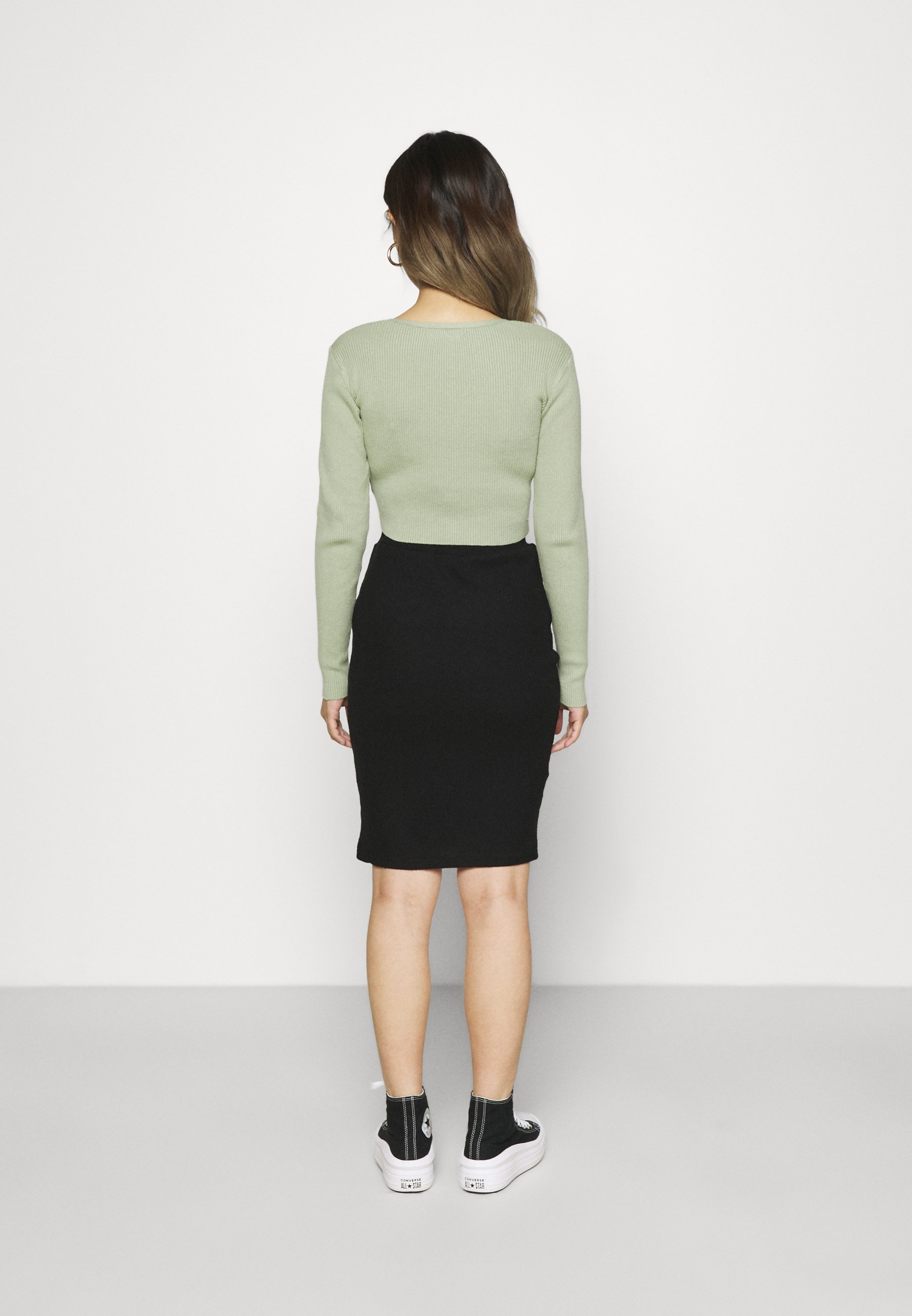 Femme MIDI SKIRT WITH SLIT - Jupe crayon Femme MIDI SKIRT WITH SLIT - Jupe crayon