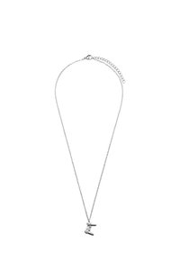Zilveren ketting met een kleine, gedetailleerde hanger in de vorm van een videogamecontroller, met knoppen en een gladde afwerking.