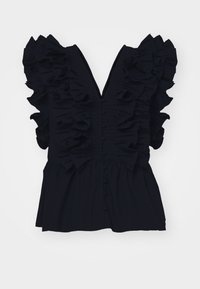 YAS YASRUNA RUFFLE - Blouse - black - Zalando