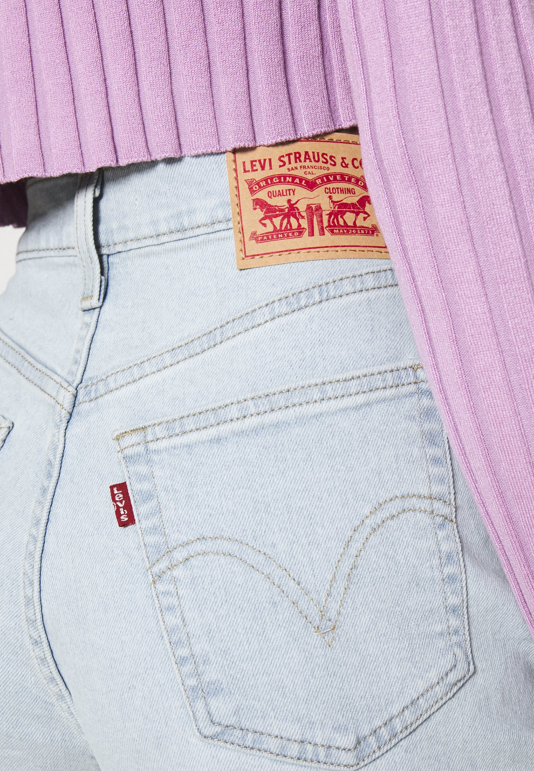 HIGH WAISTED MOM - Jeans Tapered Fit 