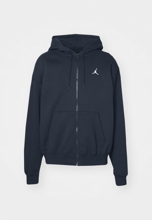 Jordan OVERSIZED - Bluză de molton cu fermoar - black/sail