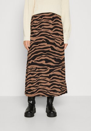 Vero Moda VMSHILAH NAJA SKIRT - Φούστα σε γραμμή Α - brown lentil/perla