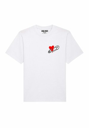 COEUR PINS PRINT HEAVYWEIGHT - T-shirt imprimé - white