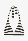 YSTAD FINE MOP STRIPE - Bikini-Top - schwarz weiss