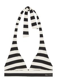 YSTAD FINE MOP STRIPE - Haut de bikini - schwarz weiss