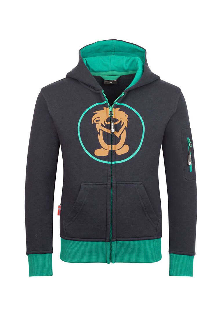 Trollkids Sweater met rits brons