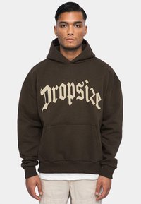 Dropsize HEAVY V2 PUFFER PRINT  - Kapuzenpullover - chocolatebrown