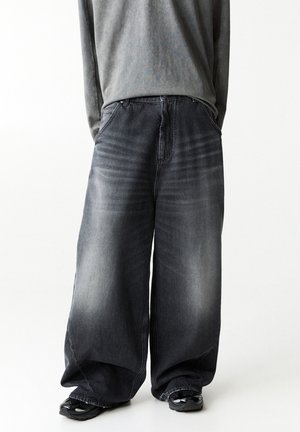 PULL&BEAR MEGA BAGGY - Relaxed fit jeans - black