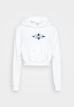 Levi's® GRAPHIC LAUNDRY HOODIE - Collegepaita - star white