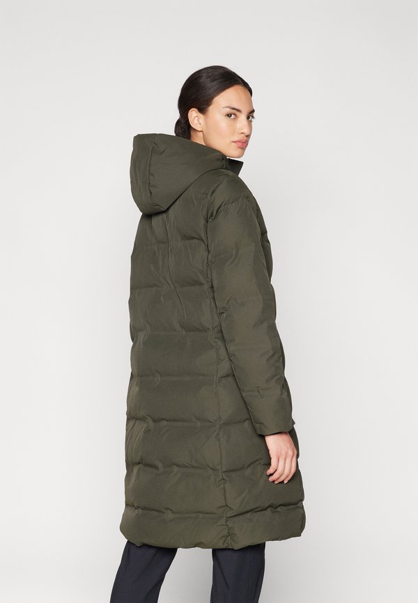 WOMAN COAT FIX HOOD - Winter coat - forest4