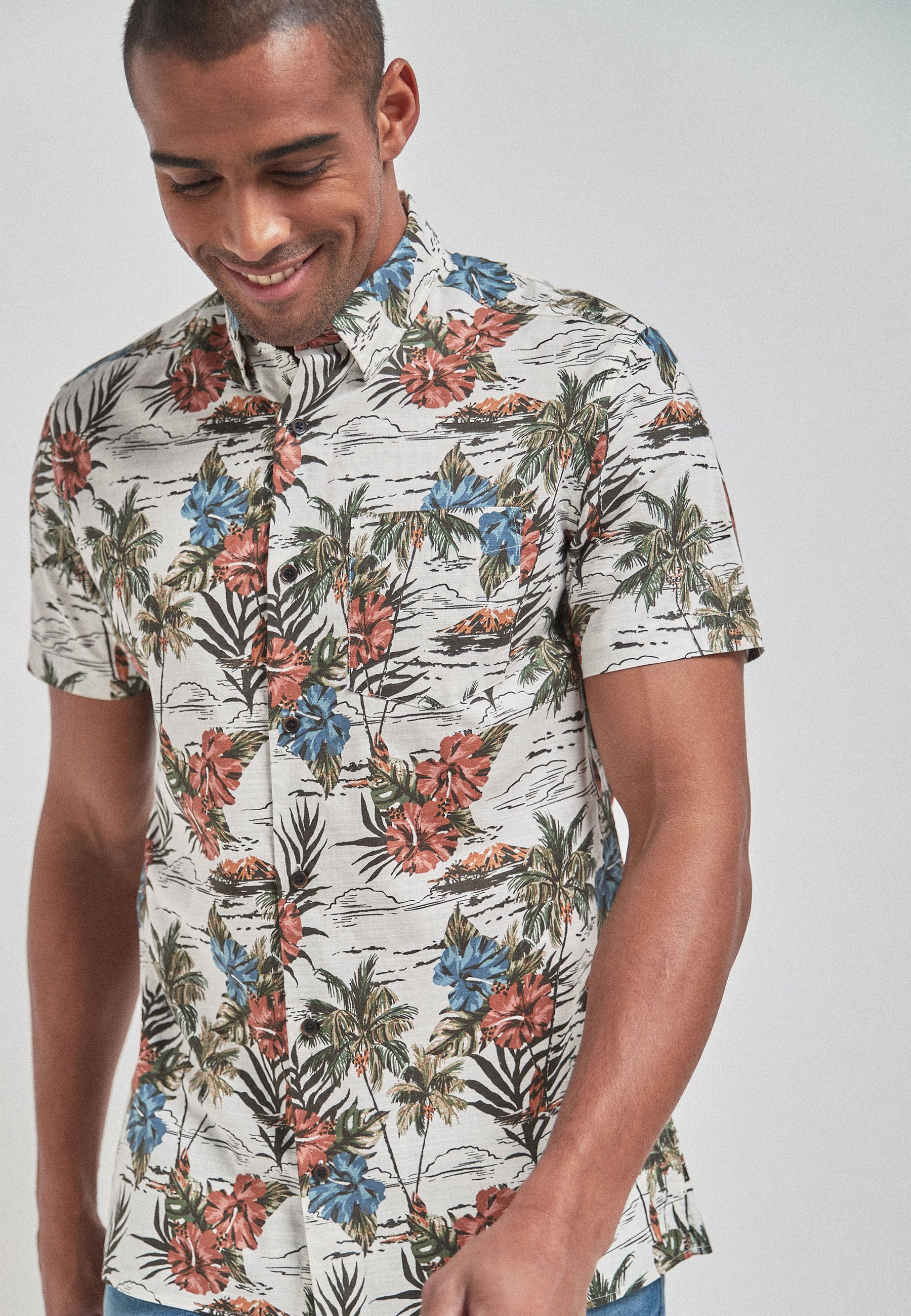 Next REGULAR FIT FLORAL PRINT - Hemd 