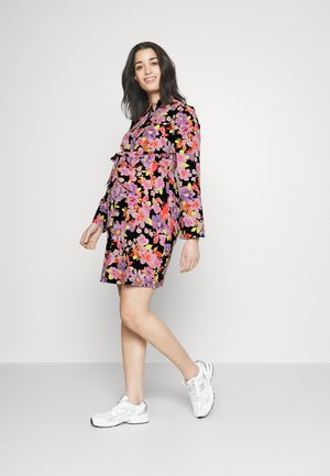 Vero Moda Maternity VMMLUCIA SHIRT DRESS - Φόρεμα πουκάμισο - black