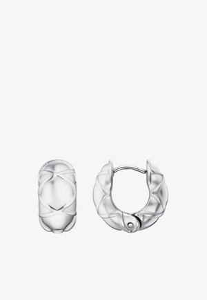Rosefield, QUILTED HOOPS - Earrings - silver-coloured