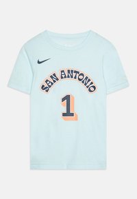 Nike Performance - NBA SAN ANTONIO SPURS WEMBANYAMA CITY EDITION TEE UNISEX - NBA krekls - glacier blue Miniatūras attēls 1
