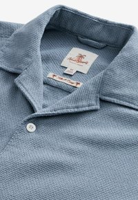 Next TEXTURED SHORT SLEEVE WITH CUBAN COLLAR   - Cămașă - blue