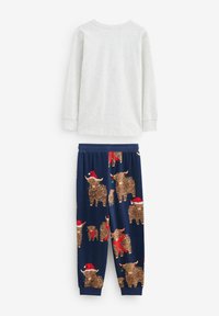 Next MATCHING FAMILY CHRISTMAS HAMISH THE HIGHLAND COW - REGULAR FIT SET - Pyžamo - grey navy blue