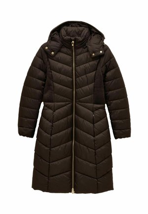REGULAR FIT - PEMBURY SHOWERPROOF LONGLINE PADDED WITH HOOD  - Wintermantel - brown