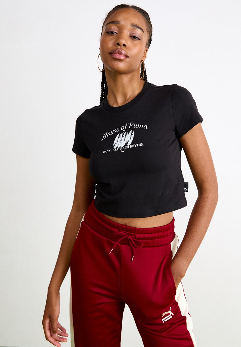 Puma GRAPHICS MUSIC BABY - Marškinėliai su spaudiniu - black