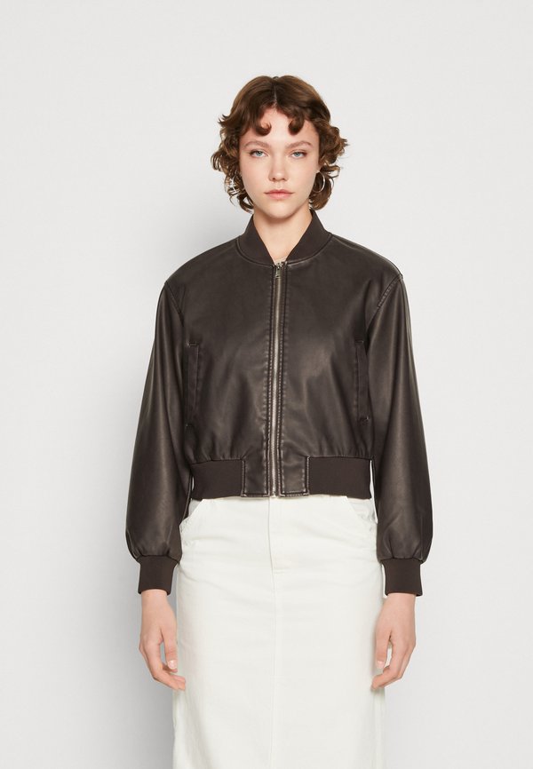ONLJANE WASHED JACKET - Faux leather jacket
