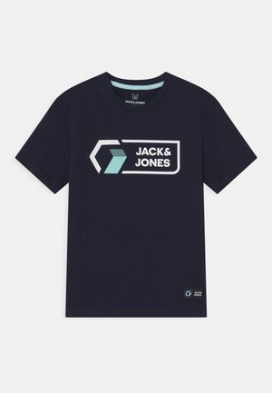 JCOLOGAN TEE CREW NECK - T-shirt con stampa - navy blazer