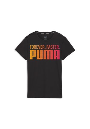 RUN FAV GRAPHIC - Camiseta estampada - black