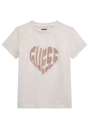 LOGO STRASS - T-shirt print - weiß