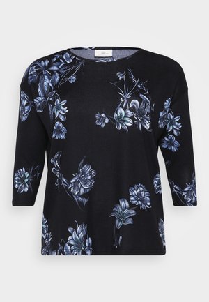 ONLY Carmakoma CARALBA 3/4 - Jumper - black/ivy green/white