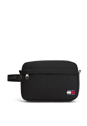 Tommy Jeans, ESSENTIAL REPEAT LOGO TEXTILE WASHBAG - несесер за тоалетни принадлежности - black