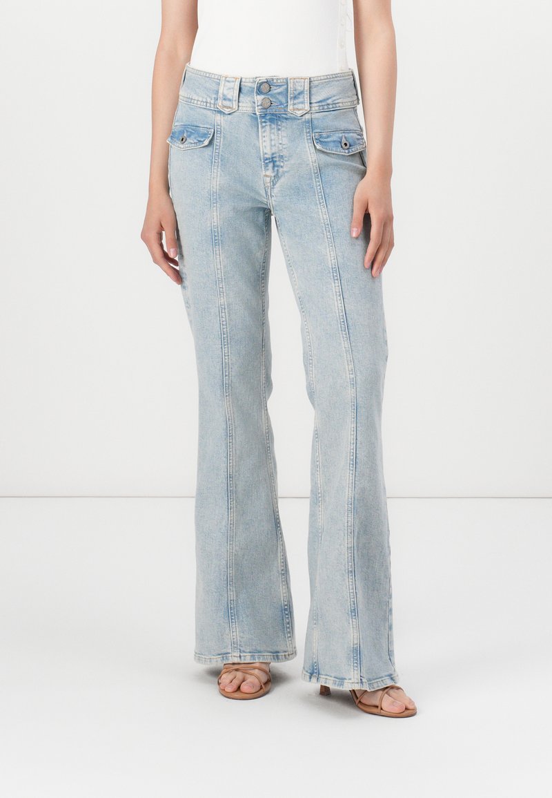 Pepe Jeans FLARE VENUS ARCHIVE TINT - Flared-farkut - denim