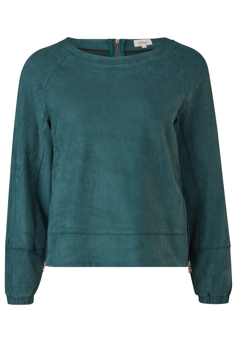 Damen Sweatshirts | s.Oliver Sweatshirt green/dunkelgrün - QA65759 Damen Sweatshirts | s.Oliver Sweatshirt green/dunkelgrün - QA65759