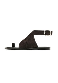 T-bar sandals - dark brown