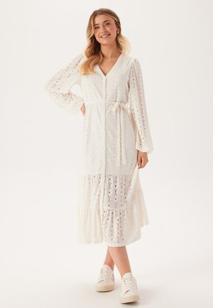 EMBROIDERED  - Jurk - white