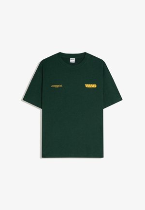 Nyomott mintás póló - dark green