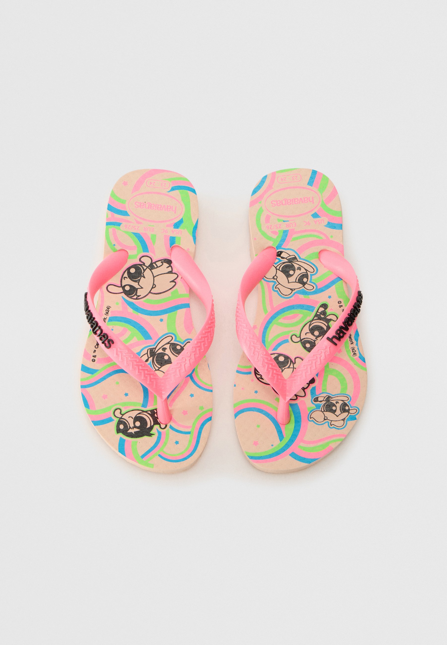 Chinelo de Dedo Infantil Havaianas Kids Slim Powerpuff Girls Menina