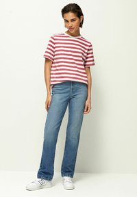 Next HEAVYWEIGHT SHORT SLEEVE CREW NECK STANDARD - Marškinėliai su spaudiniu - pink white