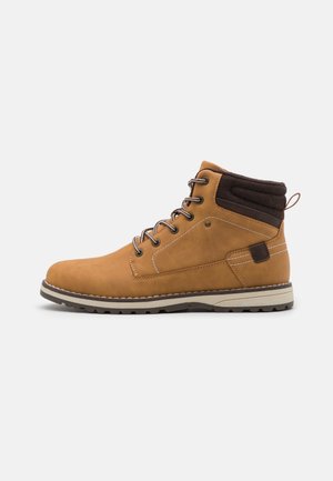 Schnürstiefelette - camel