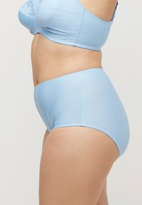 Ulla Popken 2ER-PACK NADELSTREIFEN HÖHER GESCHNITTEN - Slip - light blue