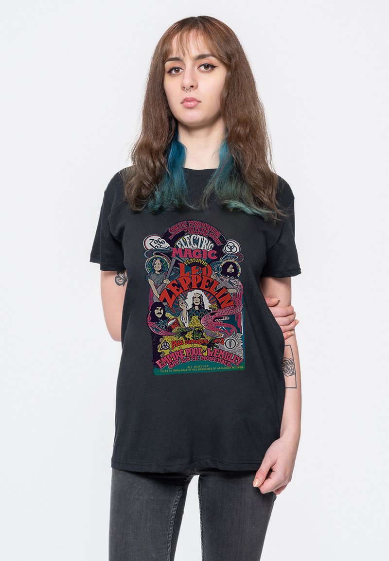 Paradiso Clothing LED ZEPPELIN FULL COLOUR ELECTRIC MAGIC - Print T-shirt - black