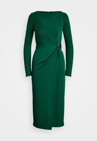 Lauren Ralph Lauren JERSEY LONG-SLEEVE COCKTAIL DRESS - Žerzejové šaty - deep emerald
