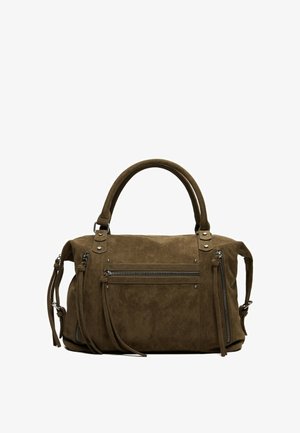 Bershka, ZIP - BOWLING BAG - Handtas - dark green