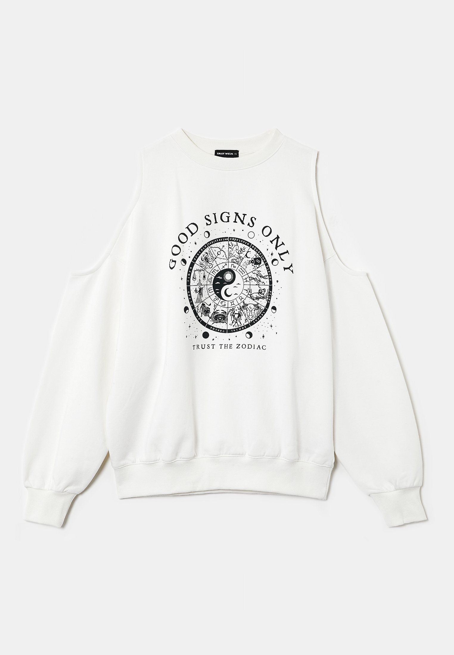 white sweatshirt designer