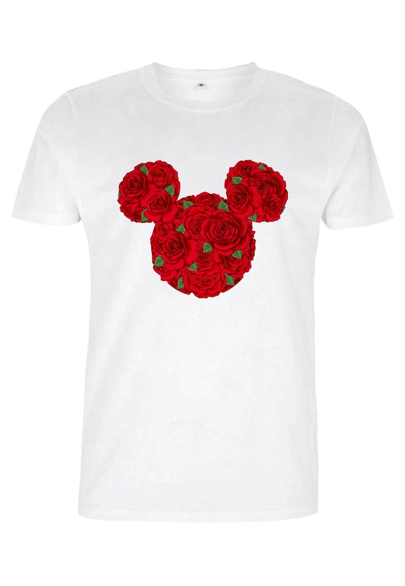 Disney MICKEY CLASSIC MICKEY MOUSE ROSES - Triko s potiskem - white