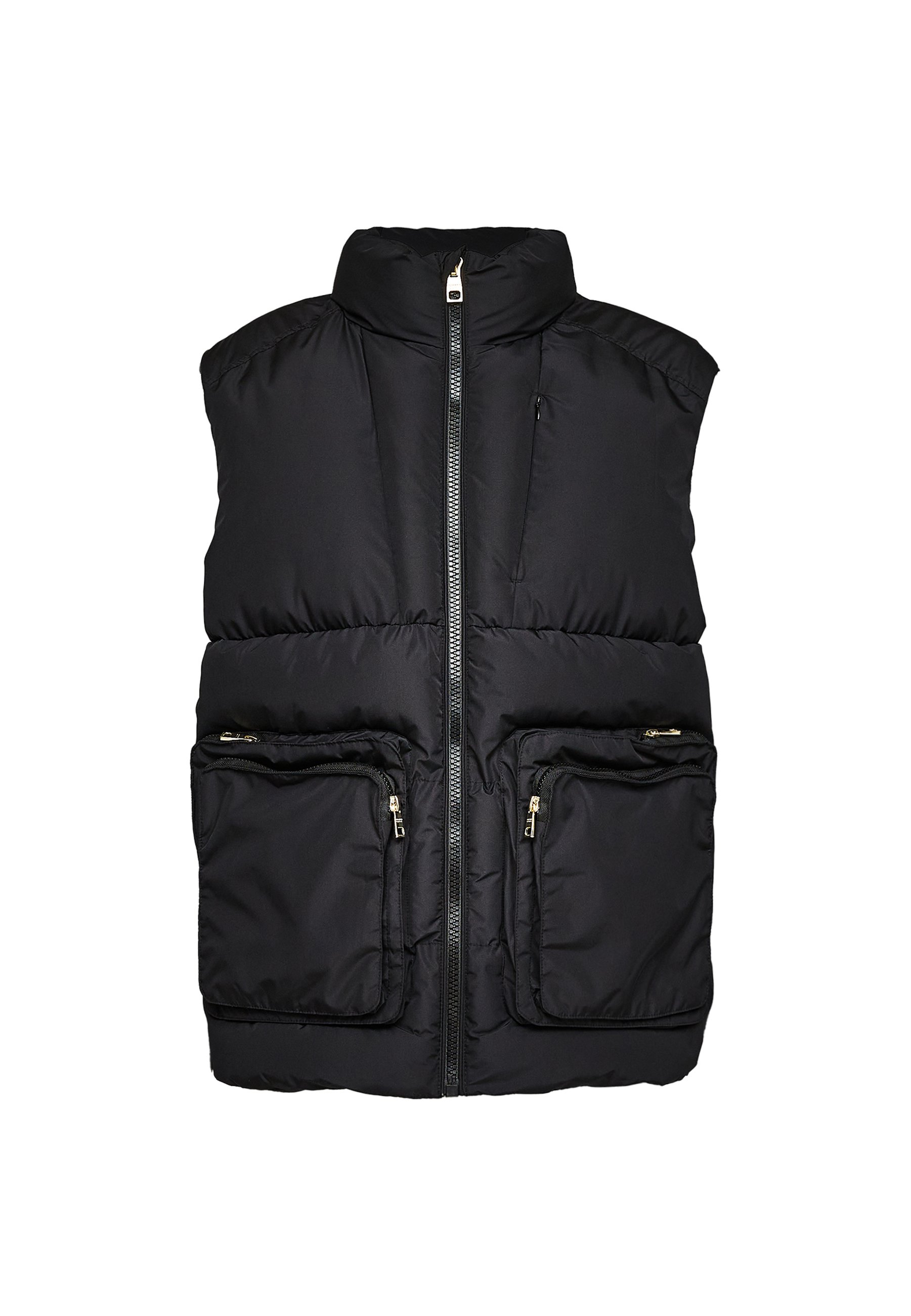 Glorious Gangsta ROMAREZ PUFFER GILET - Waistcoat - jet black Glorious Gangsta ROMAREZ PUFFER GILET - Waistcoat - jet black