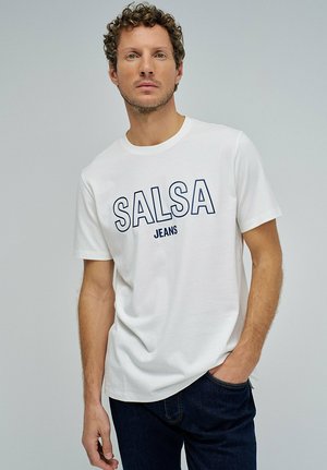 ESTRELA REGULAR - Camiseta estampada - beige