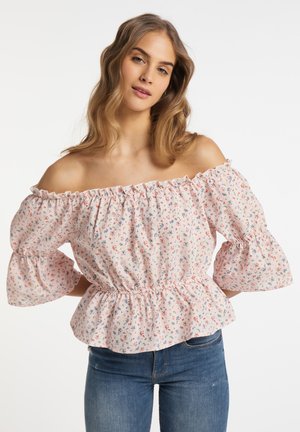 myMo WITH VICHY PATTERN - Bluse - rosa