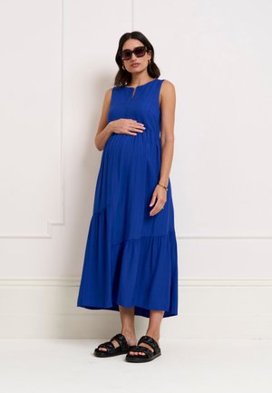 Seraphine, MATERNITY & NURSING - Crinkle Midi Dress - Freizeitkleid - blue