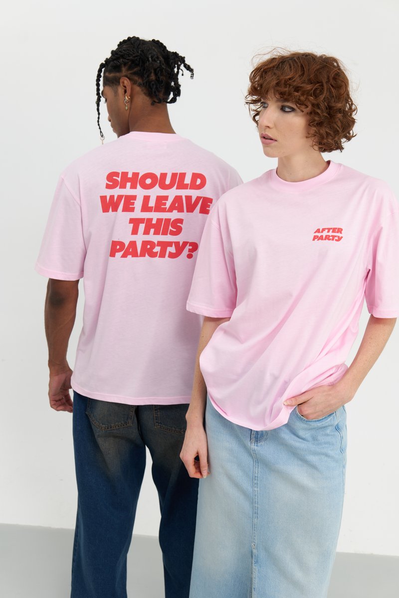 YOURTURN UNISEX - T-shirt med print - light pink