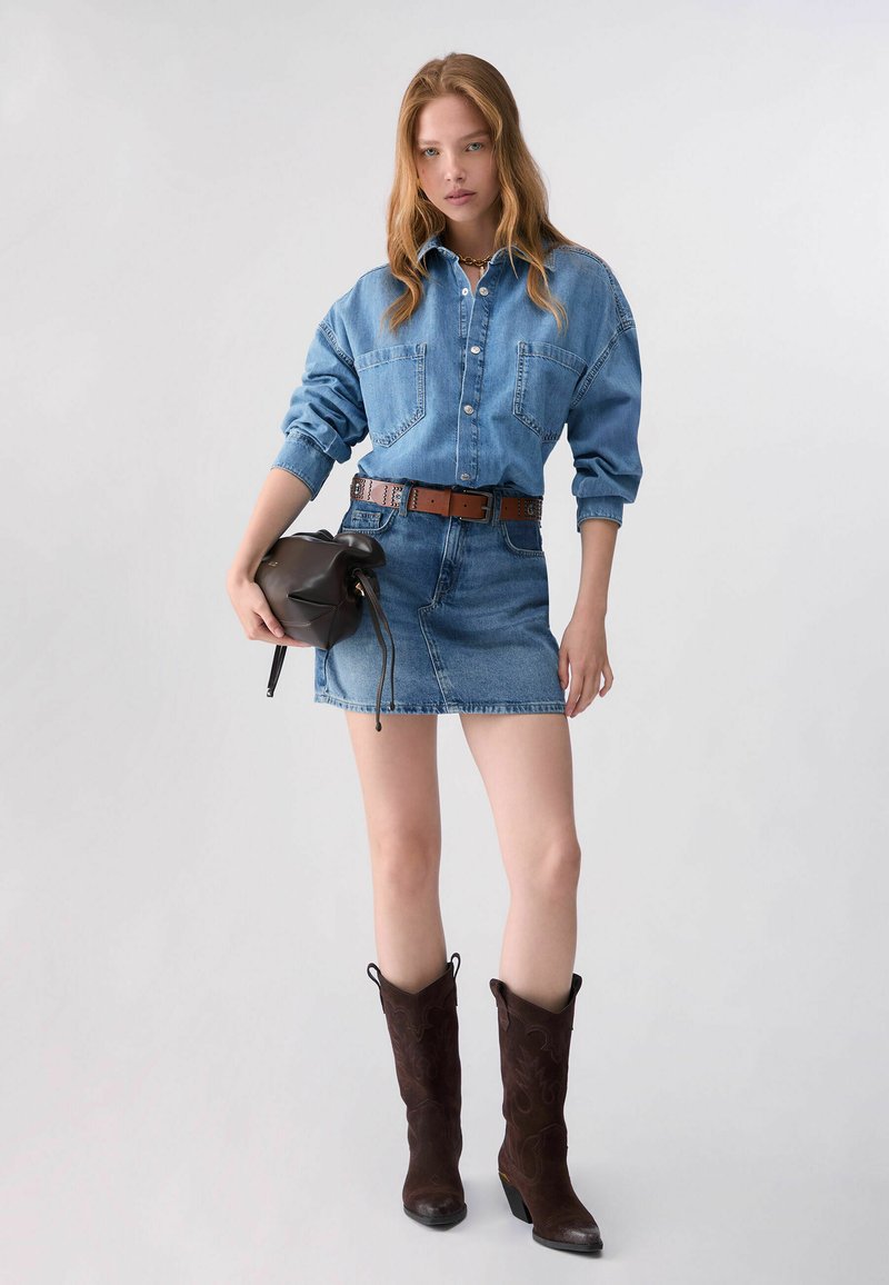 liu jo denim bustier dress Liu Jo UA5191 Dress (women)