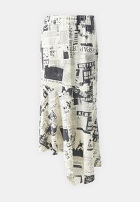 SOMETHINGNEW SIMONE CALF SKIRT - Falda larga - whitecap/gray