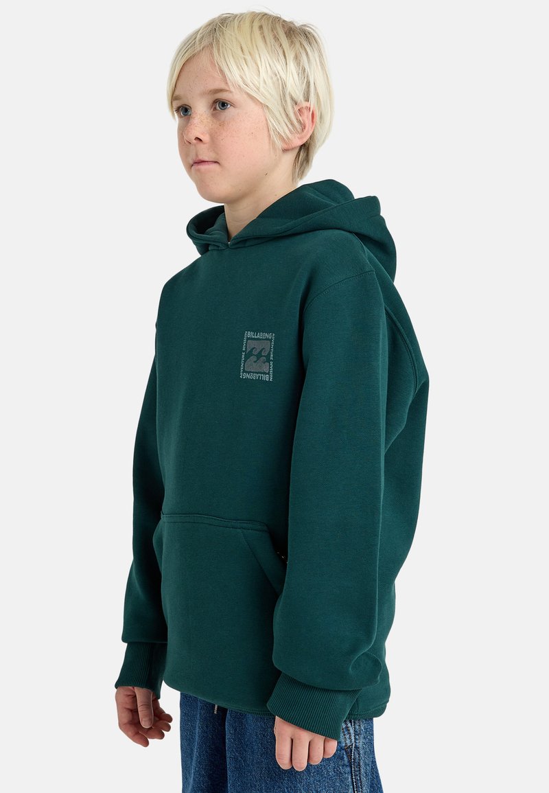 Billabong COMPASS Felpa con cappuccio pine/grigio scuro